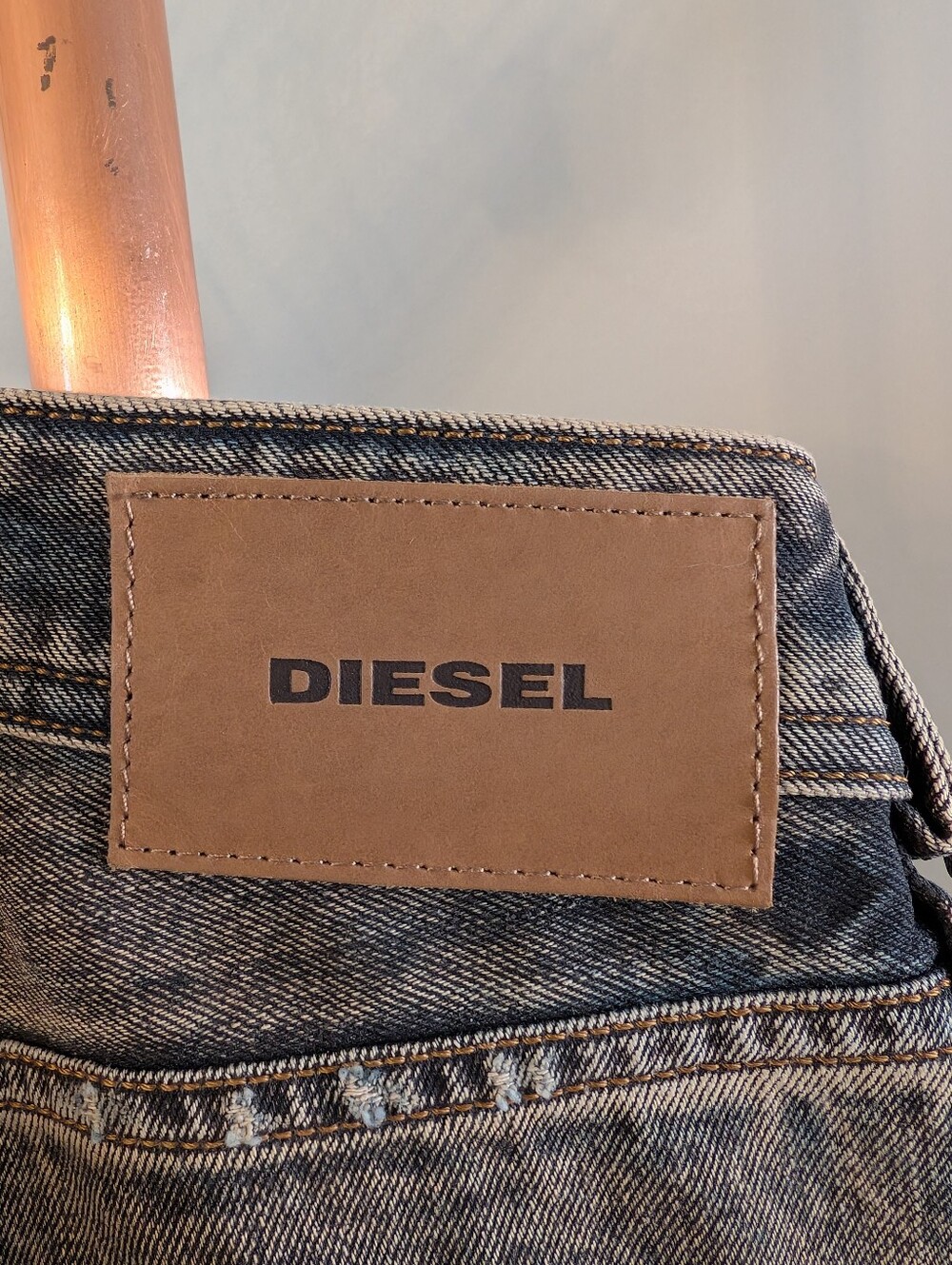 'Diesel' Distressed Jeans Larkee-Beex SP (Regular-Tapered) Waist 33 / Length 32 - Picture 16 of 16